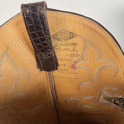 Caboots Nile Crocodile Roper Boots 9.5 E Champion Attitude Custom