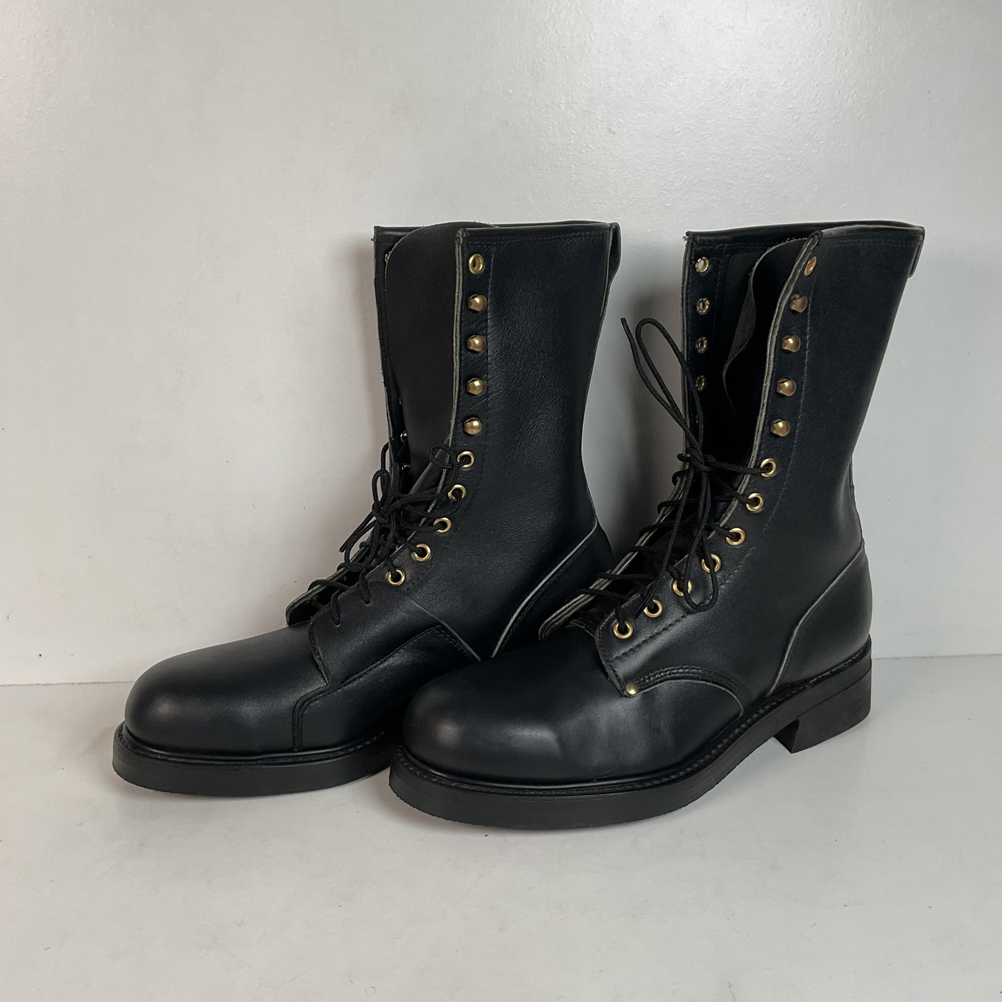 Vintage Safety Toe Linesman Boots 9 EE USA Made Biker