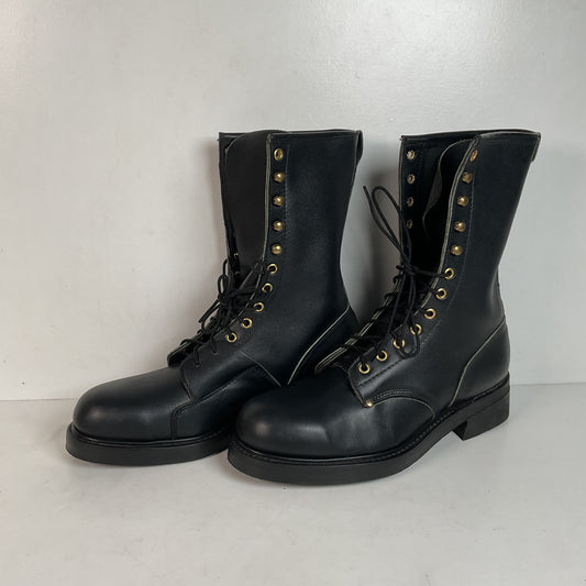 Vintage Safety Toe Linesman Boots 9 EE USA Made Biker