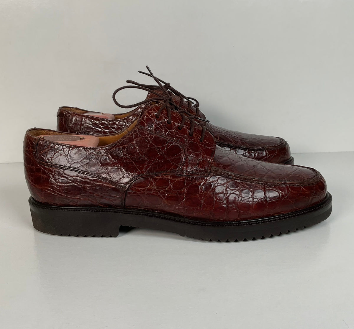 Mezlan Full Crocodile Derby Shoes | Salzburg | Exotic | Men’s 10.5
