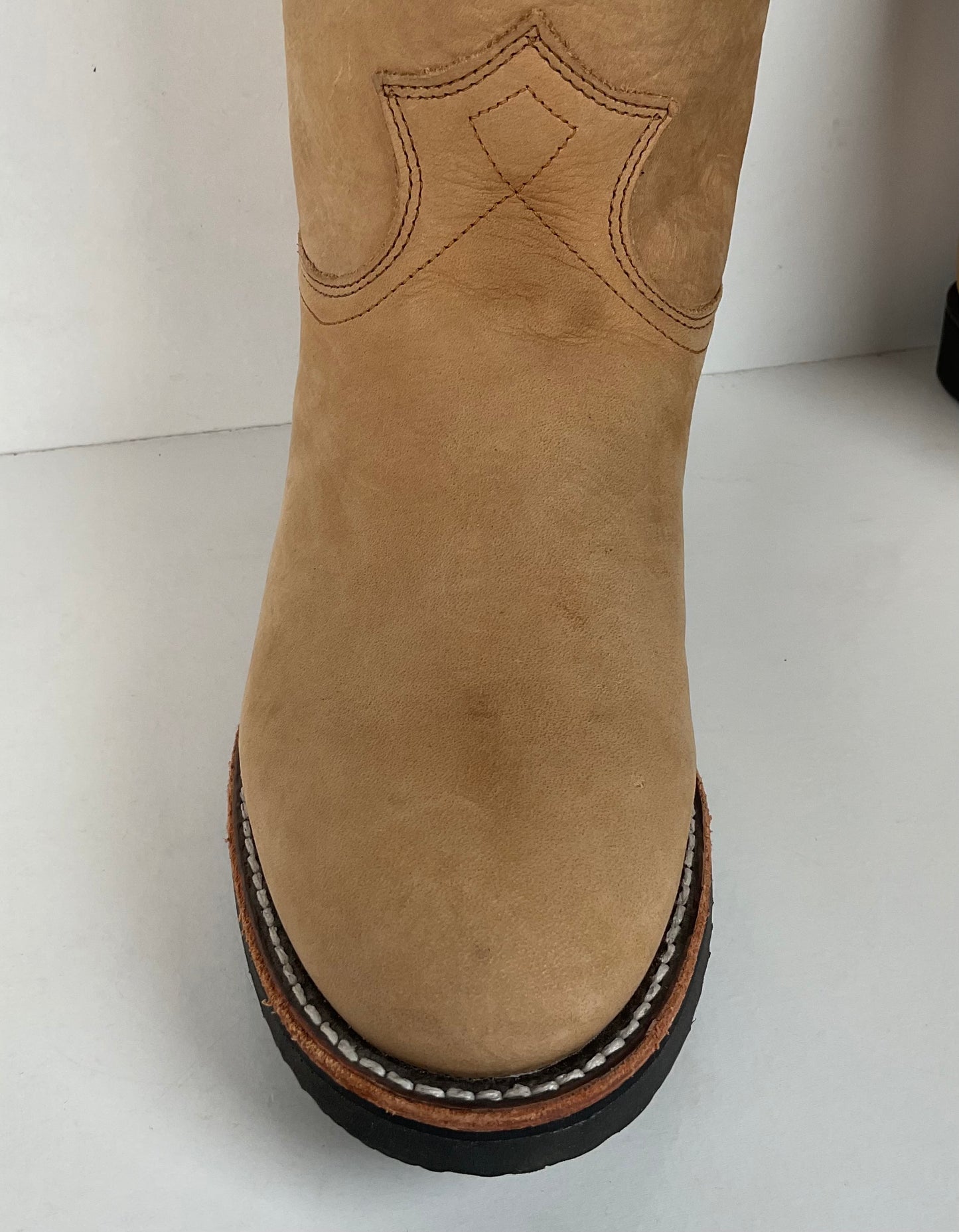 Justin Elk Skin Roper Boots | Tekno Crepe | USA Made | Women’s 7 B