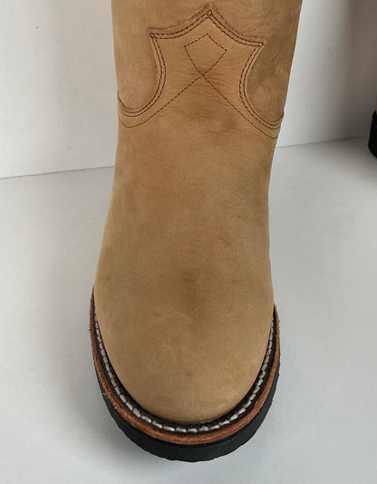 Justin Elk Skin Roper Boots | Tekno Crepe | USA Made | Women’s 7 B