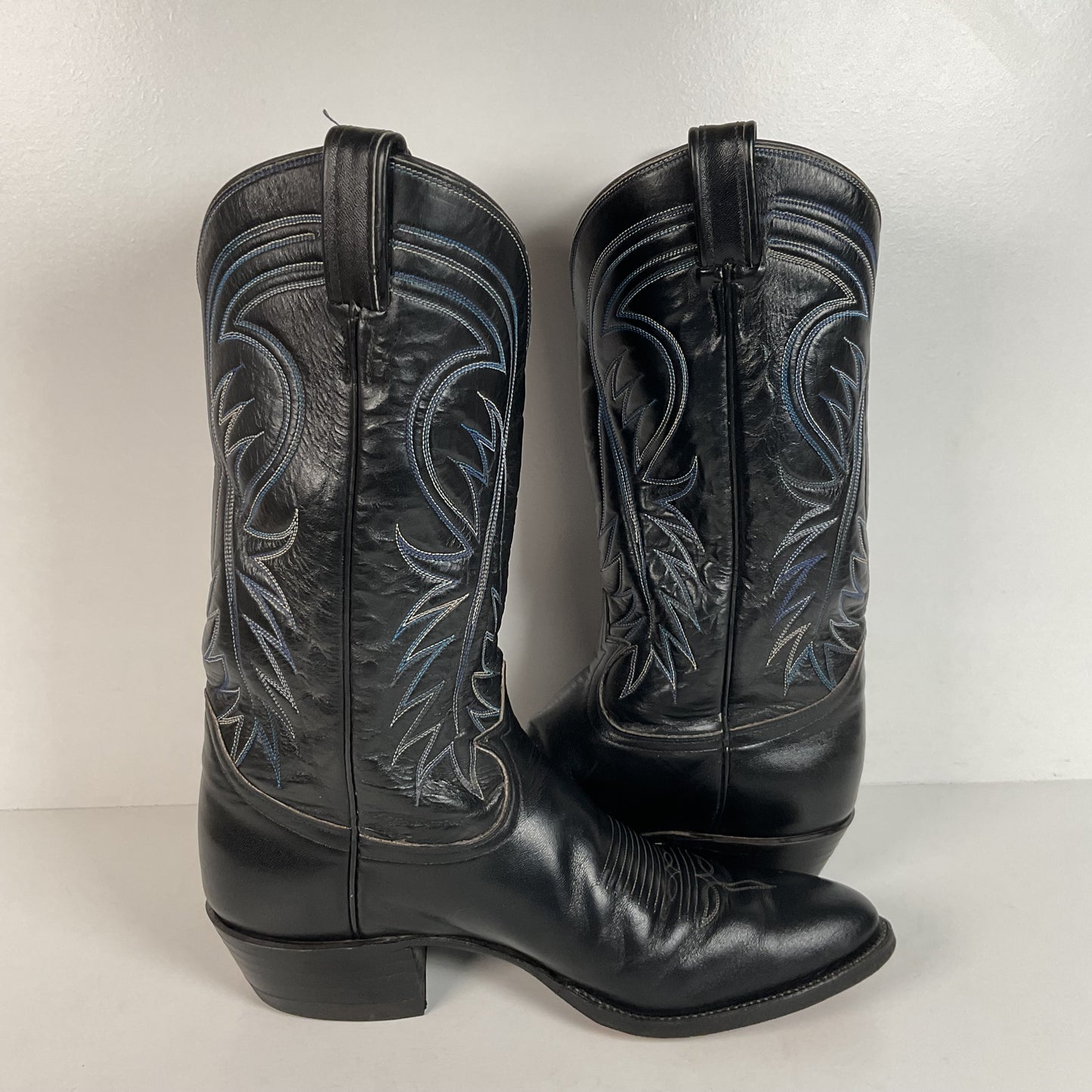 Vintage Tony Lama Cowboy Boots | Gold Label | Black | Extra Narrow | Men’s 11 A