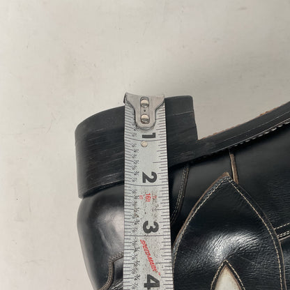 Vintage Thunderbird Cowboy Boots | Tooled Inlays | Mule Ear | 1960s | Men’s 9