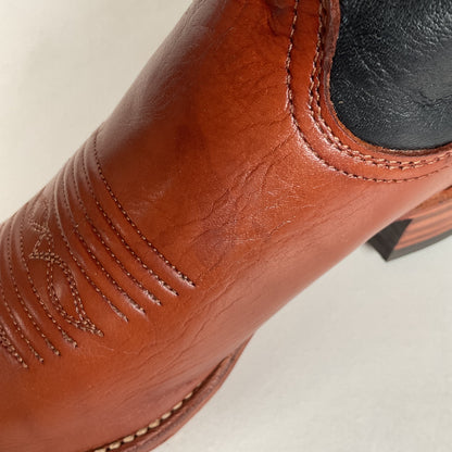 Vintage Dan Post Cowgirl Boots | USA Made | Tooled Inlays | Women’s 7 M