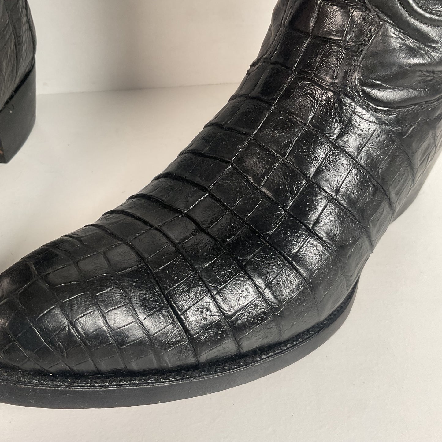 Rivers’ Royal Caiman Belly Cowboy Boots | Exotic | Tooled Inlays | Men’s 9.5