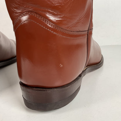 Vintage Justin Roper Boots | Cowboy | USA Made | Brown | Men’s 12 EE