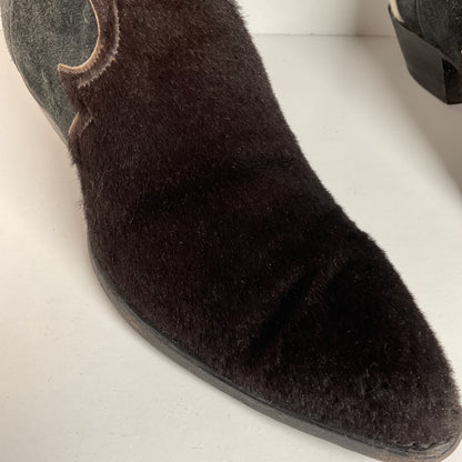 Vintage Larry Mahan Cowboy Boots | Pony Hair on Cowhide | Triad | Men’s 9.5 B