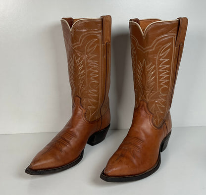 Vintage Justin Fort Worth Cowboy Boots | X Toe | White Label | Men’s 7 D
