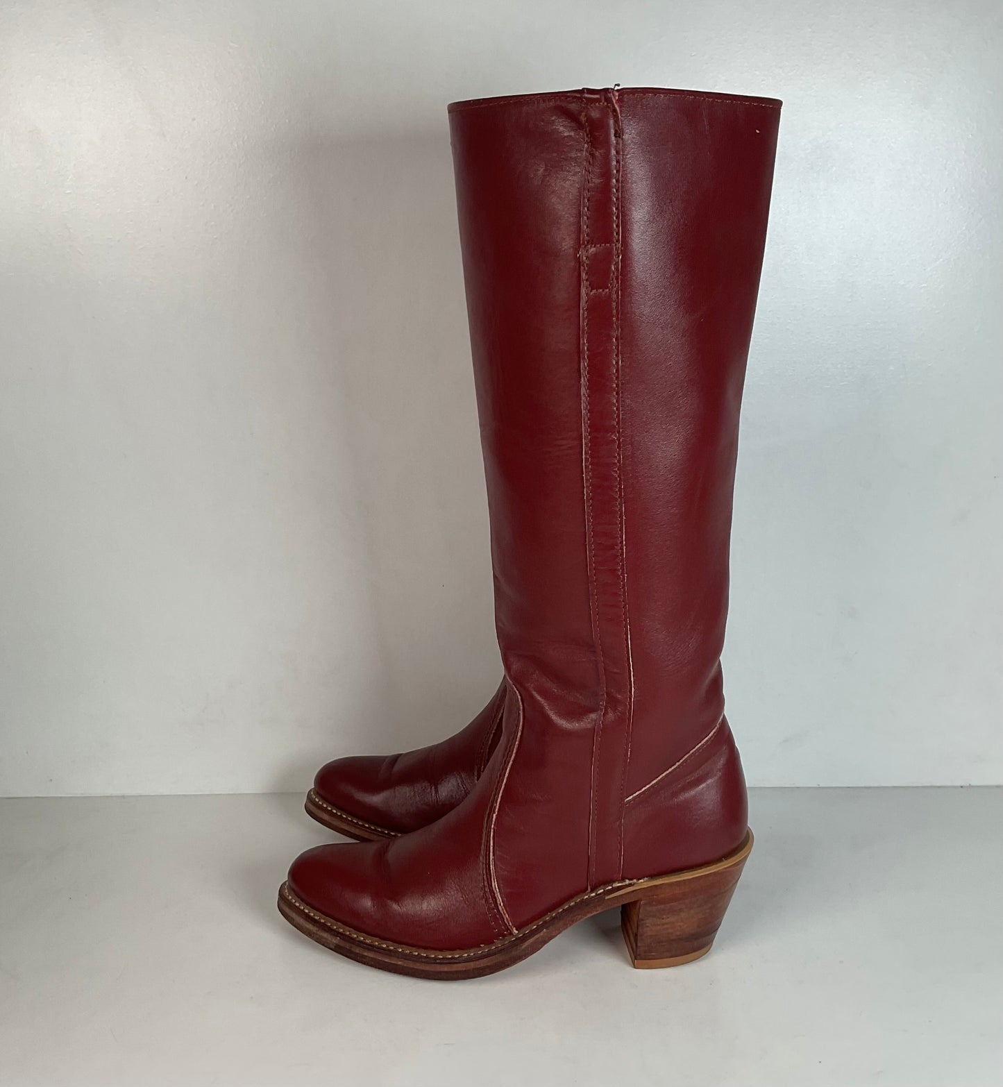 Vintage 1970s Sears’ Berman Tall Riding Boots 7 B USA Made Campus