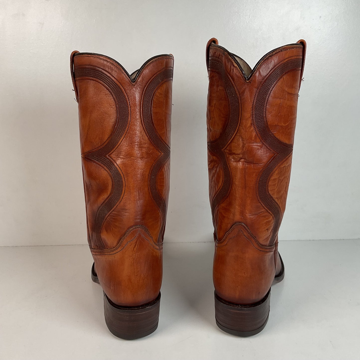 Vintage Dan Post French Toe Cowboy Boots | 1970s | 10.5 D