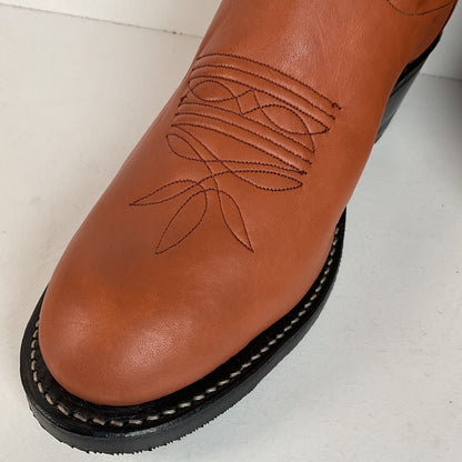 Olathe Brown Mule Cowboy Boots 9.5 D USA Made