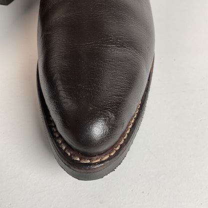Vintage 1970s Texas Brand Water Buffalo Cowboy Boots 13 D USA Made Exotic