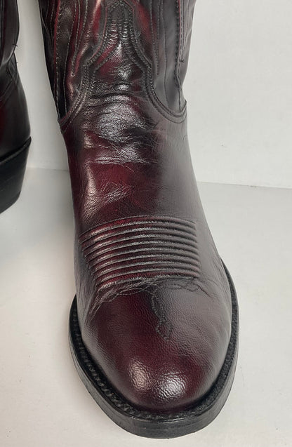 Vintage Lucchese Santini Goat Cowboy Boots | USA Made | Seville | Men’s 9 D