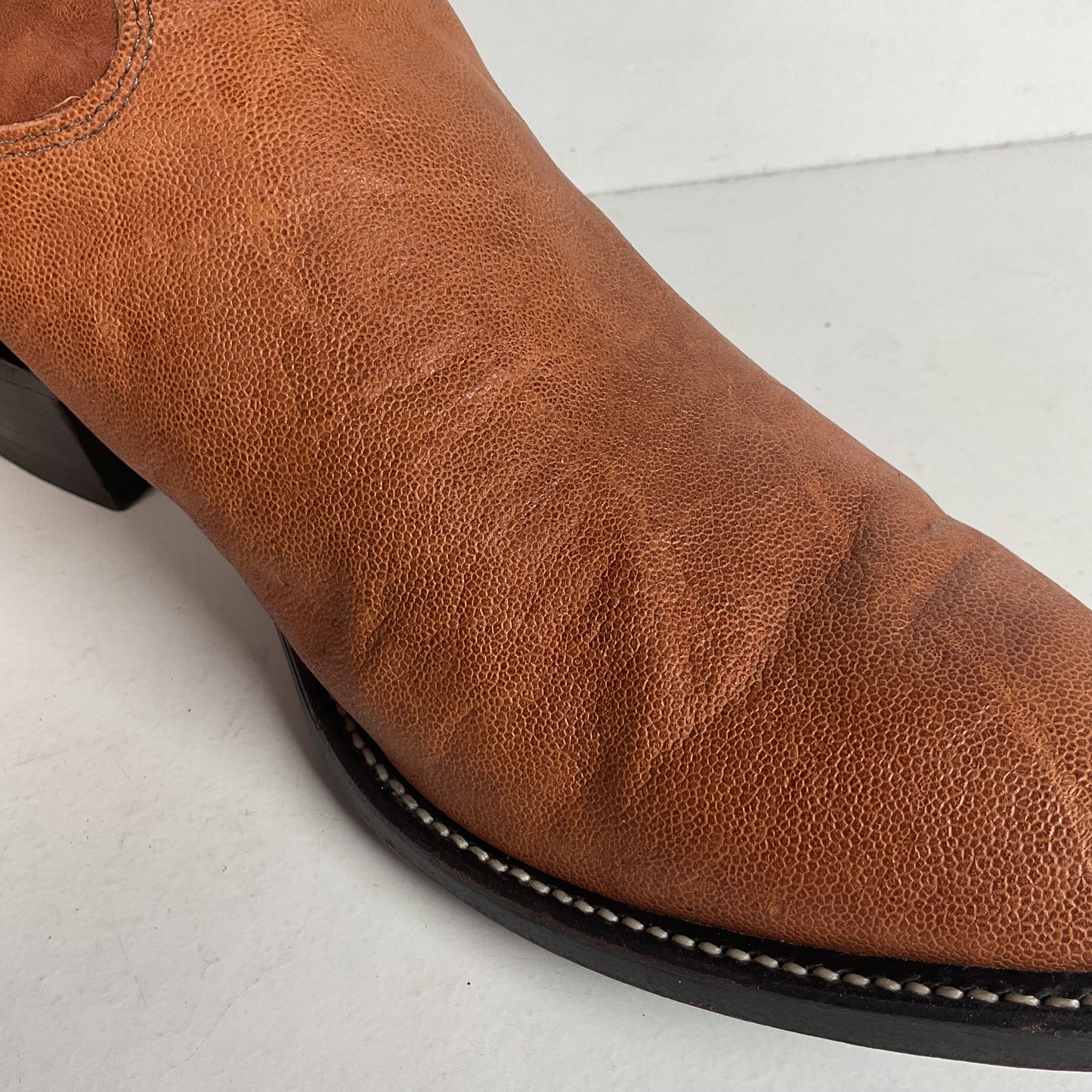 Justin Elephant Cowboy Boots 9.5 D Exotic USA Made Exotic