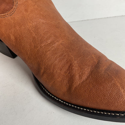 Justin Elephant Cowboy Boots 9.5 D Exotic USA Made Exotic