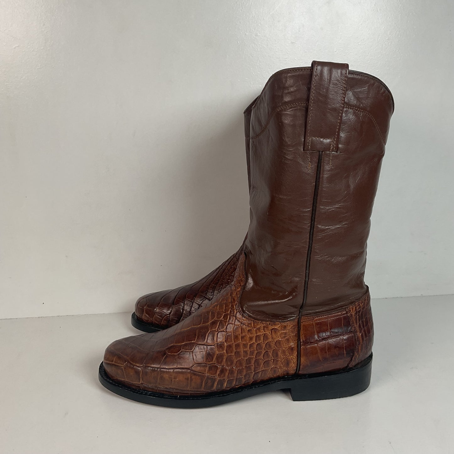 Vintage Alligator Skin Roper Boots 8.5 Custom Western Wear