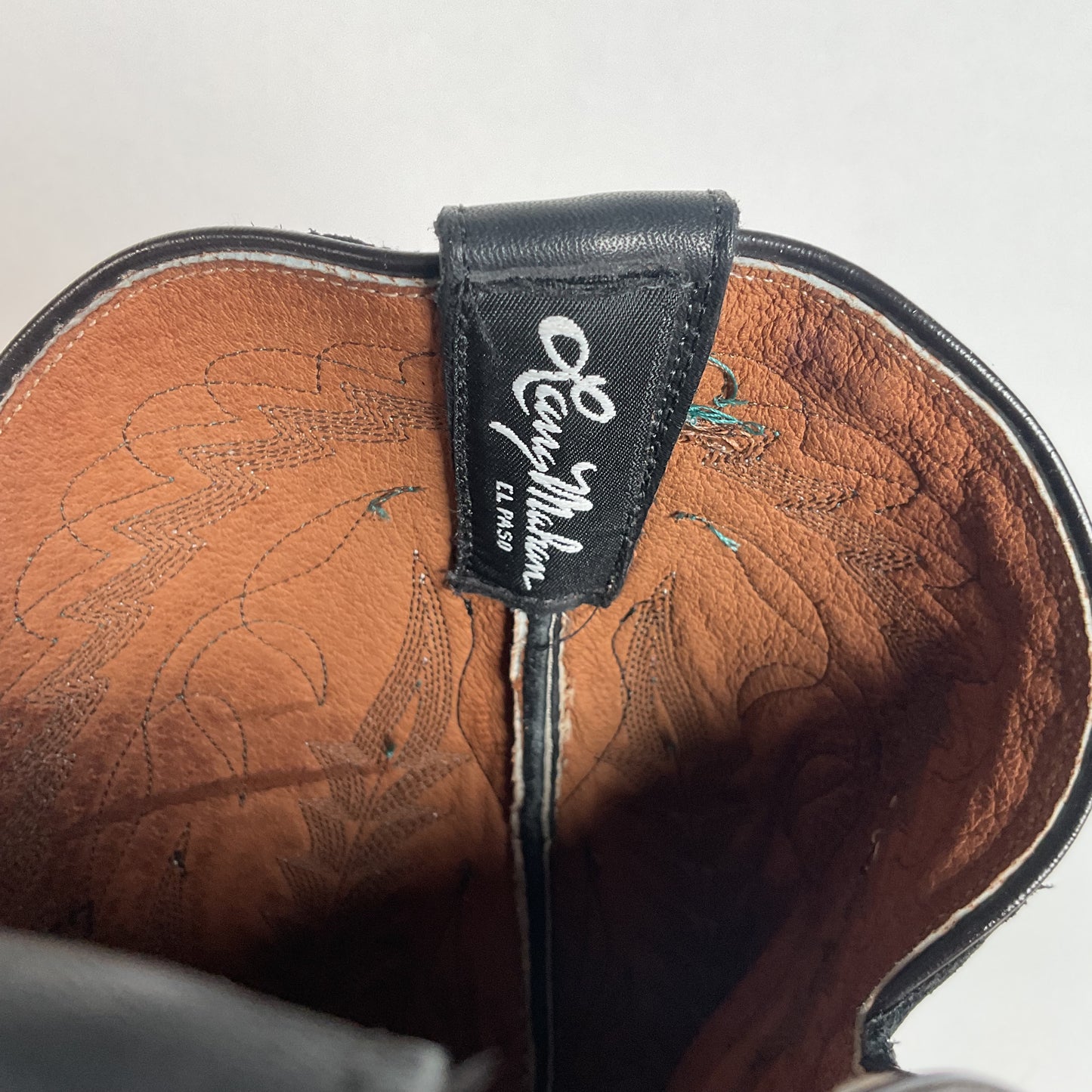 Vintage Larry Mahan Cowboy Boots | Chocolate Cow | USA Made | Men’s 9 D