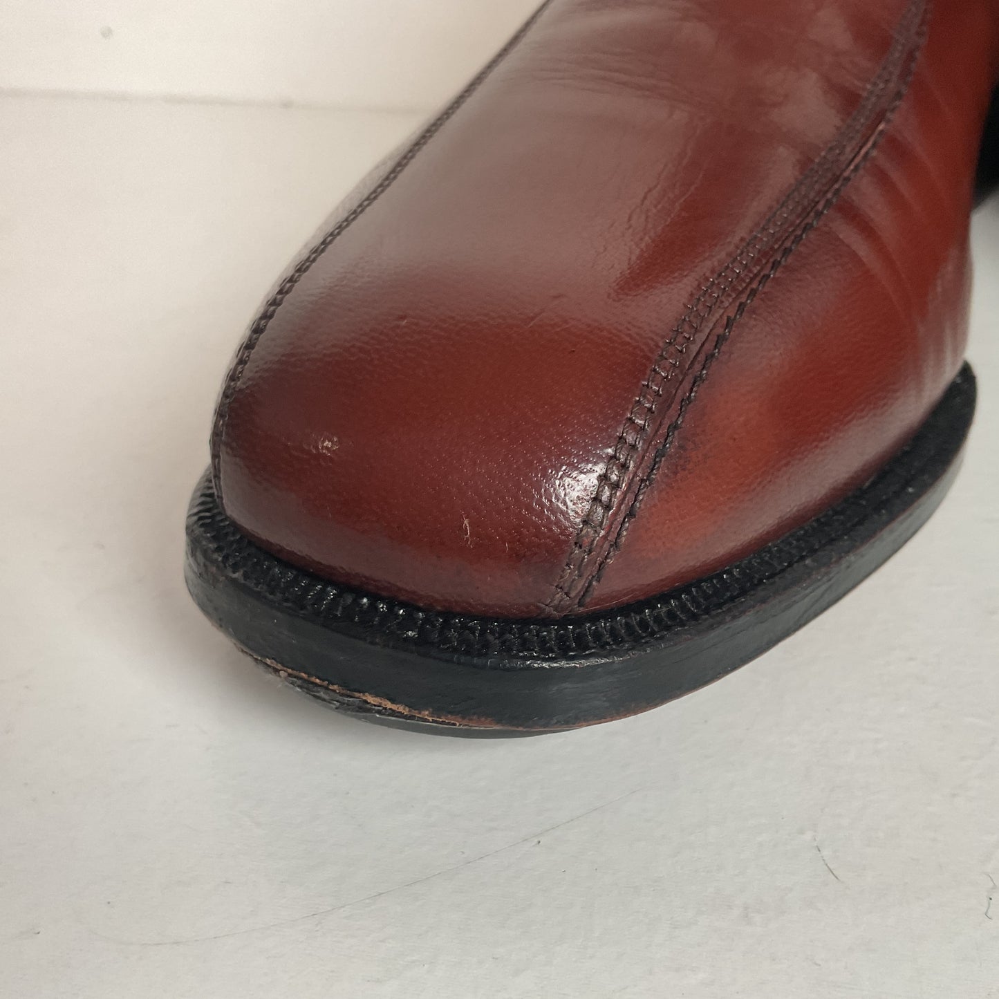 Vintage Florsheim Imperial Zipper Boots 10 D Chelsea Style