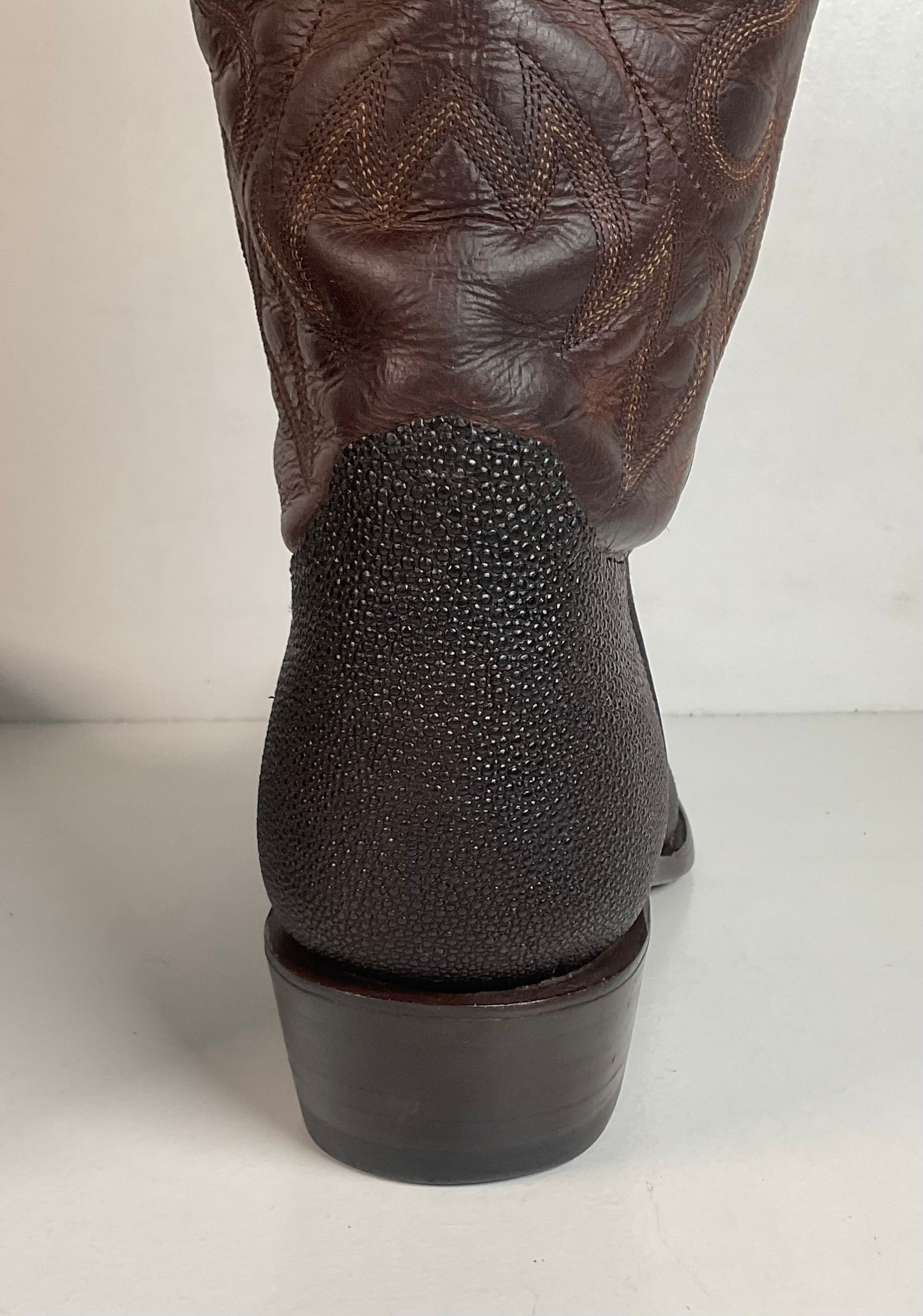 Alvies Rickshaw Stingray Cowboy Boots 10.5 E Exotic