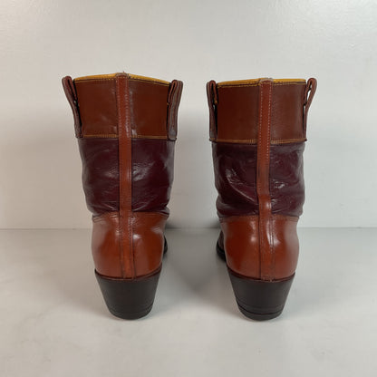 Vintage Pee Wee Cowboy Boots | Shorty | Tooled | 50s-60s | 6 C