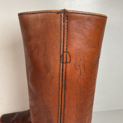 Vintage Frye Black Label Harness Boots 10.5 D USA Made