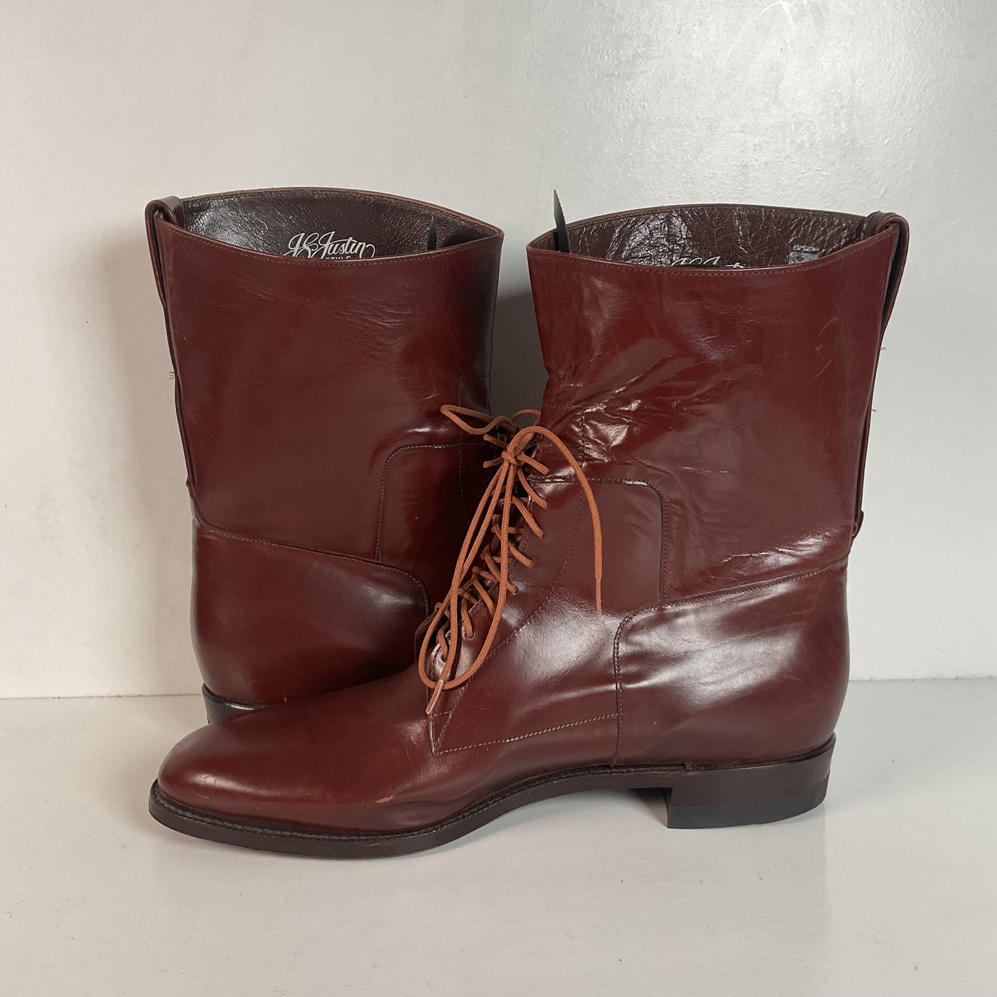 Vintage Justin Jodhpur Lace-Up Boots | Military Style | USA Made | Men’s 12 B