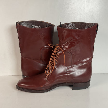 Vintage Justin Jodhpur Lace-Up Boots | Military Style | USA Made | Men’s 12 B