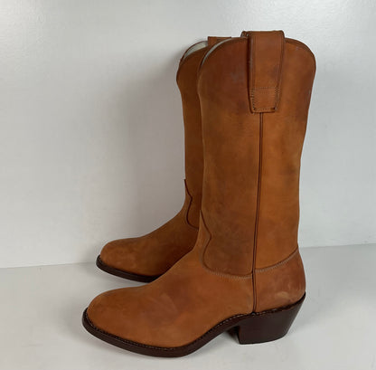 Stewart Fine Handmade Cowboy Boots | Nubuck | Custom | Men’s 6 EE | Women’s ￼7