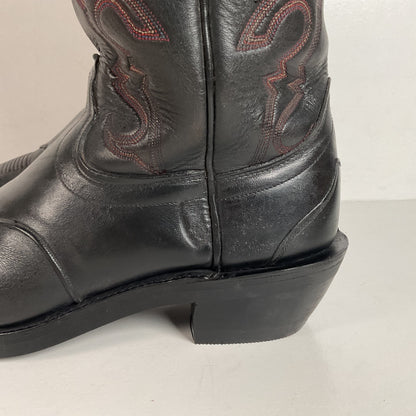 Olathe Tall Buckaroo Boots | Black | Thick Hide | USA Made | Men’s 9.5 D