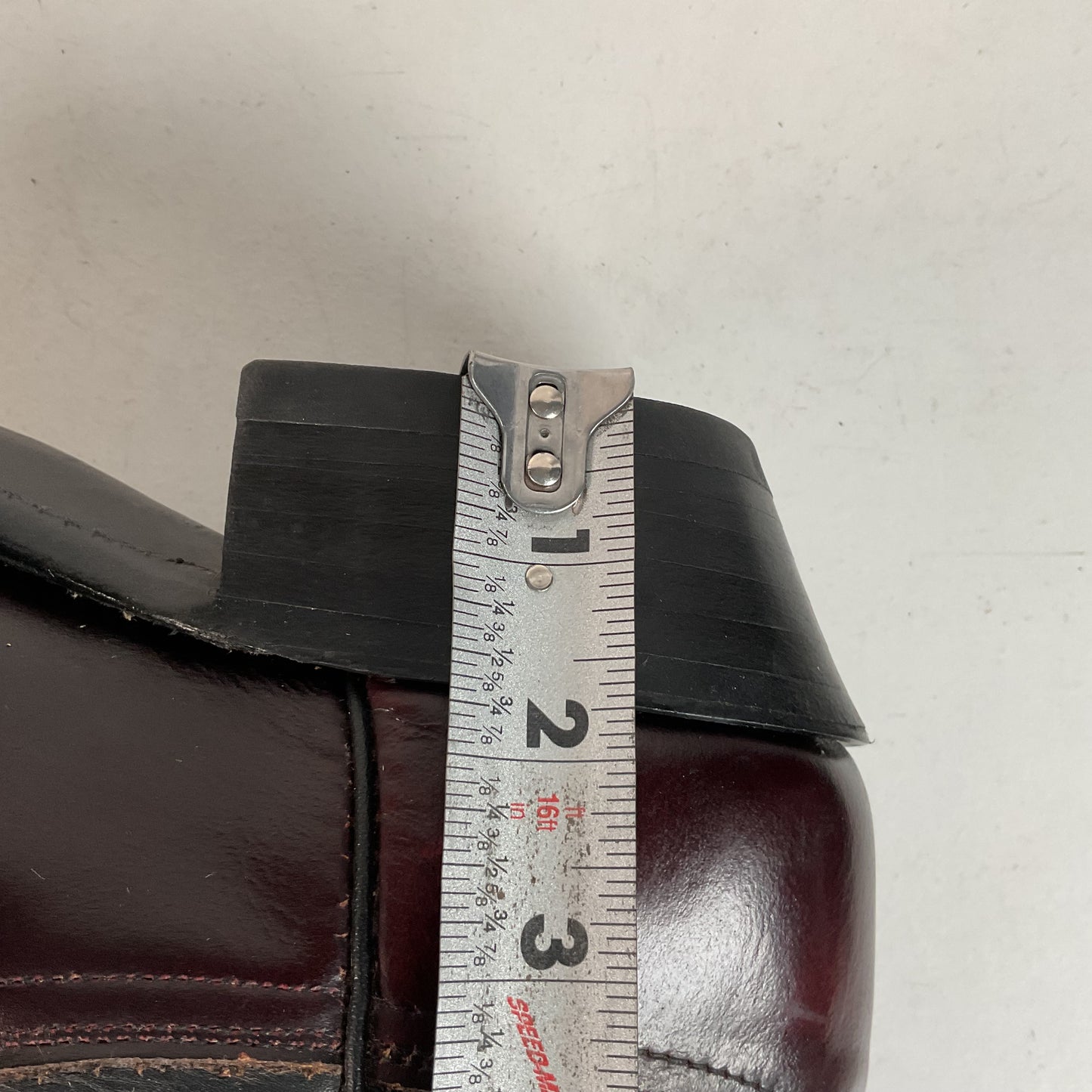 Vintage Dan Post Black Cherry Cowboy Boots — Tooled Inlay — 11 D