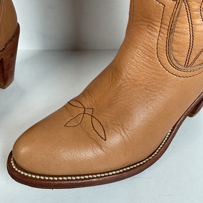 Vintage Frye Cowgirl Boots | USA Made | Butterscotch | Women’s 8.5 B