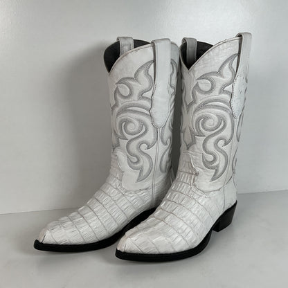 Los Altos Cowboy Boots | Crocodile Caiman Tail | Exotic | Men’s 7 EE | Women’s 8