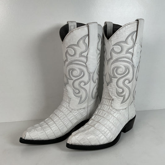 Los Altos Cowboy Boots | Crocodile Caiman Tail | Exotic | Men’s 7 EE | Women’s 8