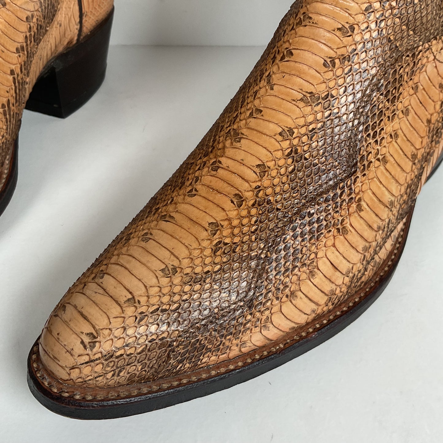 Vintage Dan Post Water Snake Cowboy Boots | Snakeskin | USA Made | Men’s 9.5 D