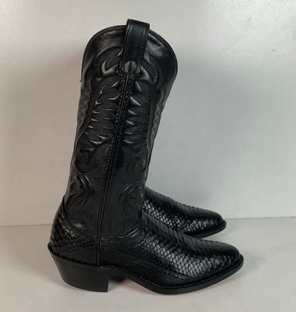Vintage Laredo Python Snakeskin Cowboy Boots | Men’s 7.5 | Women’s 8.5