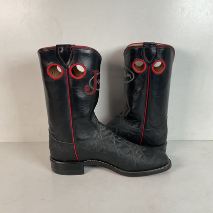 Justin Faux Elephant Print Buckaroo Cowboy Boots Men’s 6.5 D | Women’s 7.5 Punchy Roper USA