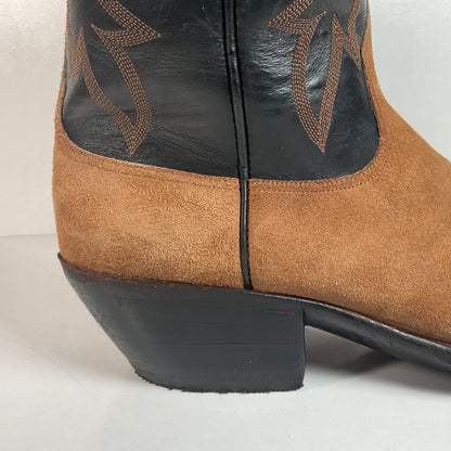 Little’s San Antonio Custom Cowboy Boots | Suede Rough Out | Men’s 11 D