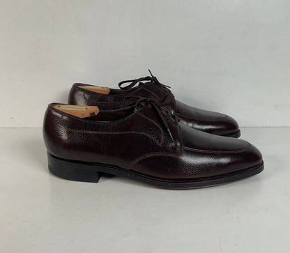 Vintage Florsheim Brown Derby Shoes 10 D Apron Toe