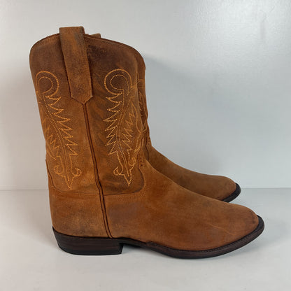 Rios Of Mercedes Kudu Suede Roper Boots | USA Made | Waxy | 12 D