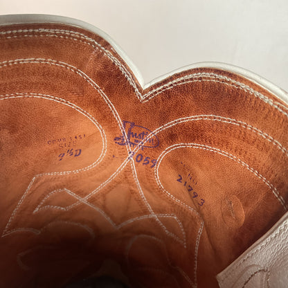 Vintage Justin White Label Cowboy Boots | USA Made | Men’s 9.5 D