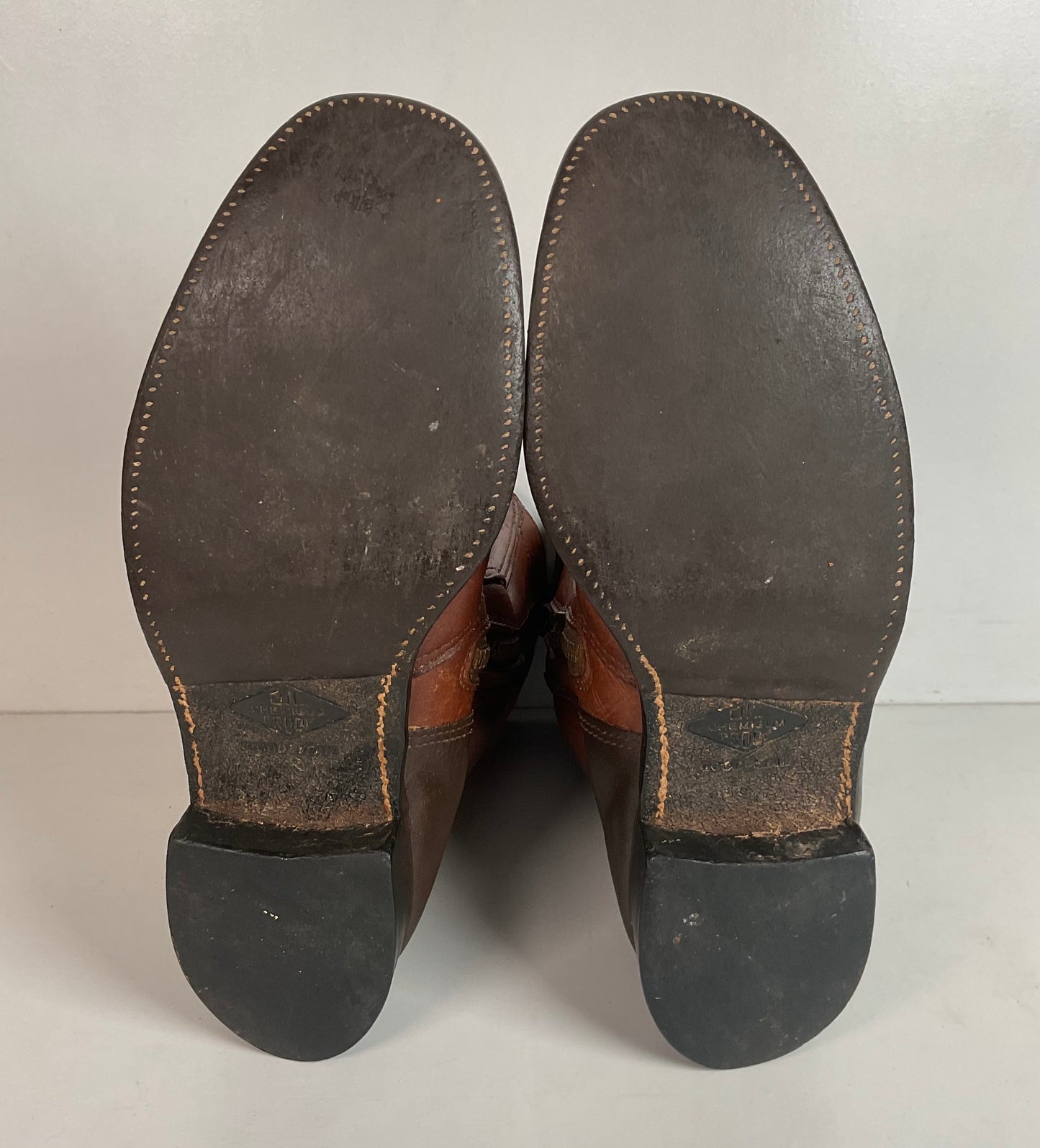 Vintage 1970s Hondaline Boots 9.5 Thrashed Moto Zip