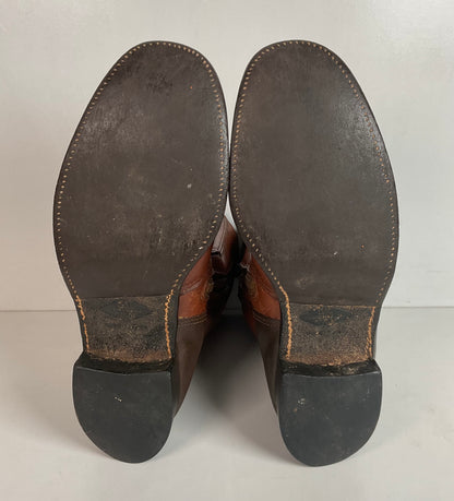 Vintage 1970s Hondaline Boots 9.5 Thrashed Moto Zip