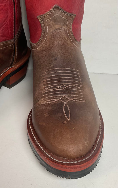 Chippewa Red Arroyo Wellington Boots 9 D USA Made Soft Toe