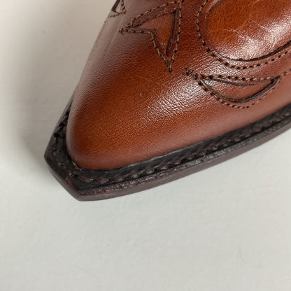 Vintage J. Chisholm Cowgirl Boots | Wingtip | USA made | Brown | Women’s 6.5
