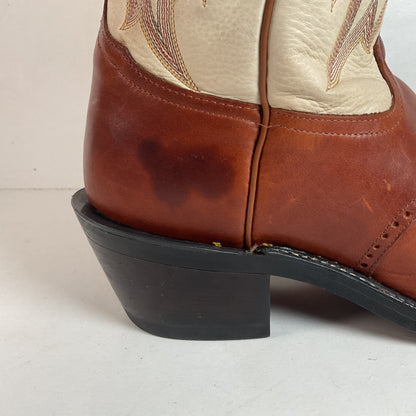 Tony Lama Buckaroo Cowboy Boots 12 D USA Made Sunset Renegade