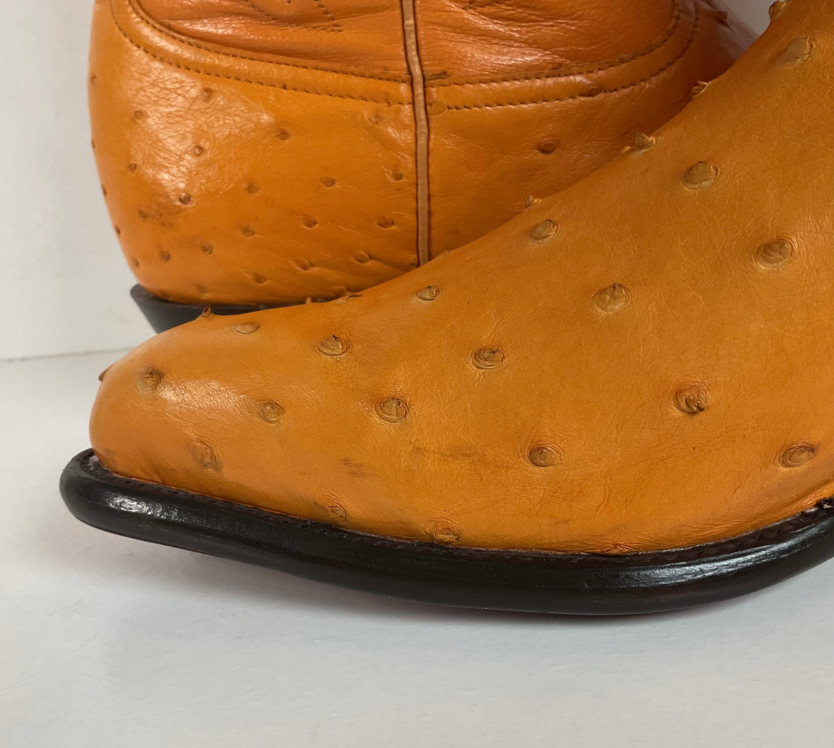 Los Altos Full Quill Ostrich Cowboy Boots | Buttercup | Exotic | Men’s 9.5 EE