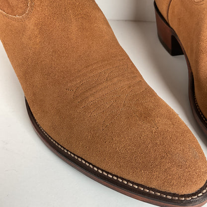 Vintage Nocona Suede Rough Out Cowboy Boots | Extra Narrow | Men’s 11.5 A