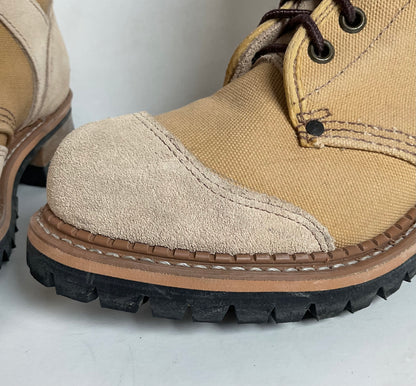 Vintage Georgia Safety Toe Combat Boots | Desert Suede | 5.5 E |Women’s 7