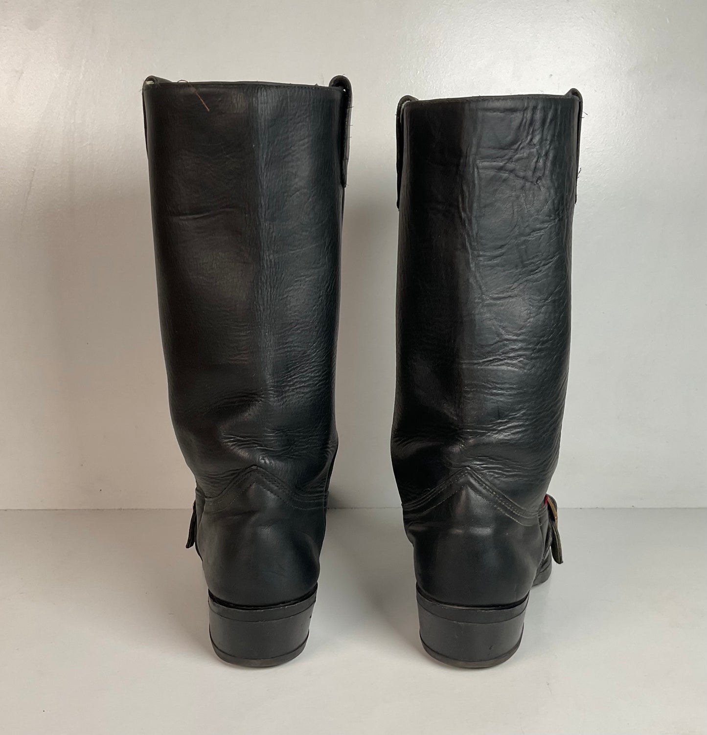 1970s Durango Harness Motorcycle Boots 10 D USA Made Biker Buckle